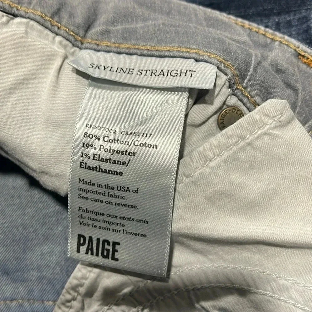 PAIGE Women’s Low Rise Skyline Straight Jeans Size 27